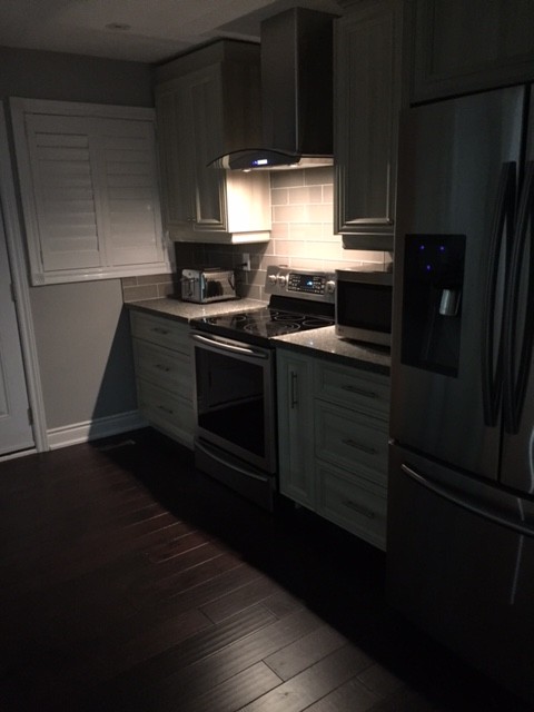Main floor renovation including removing a bearing wall and full kitchen remodel