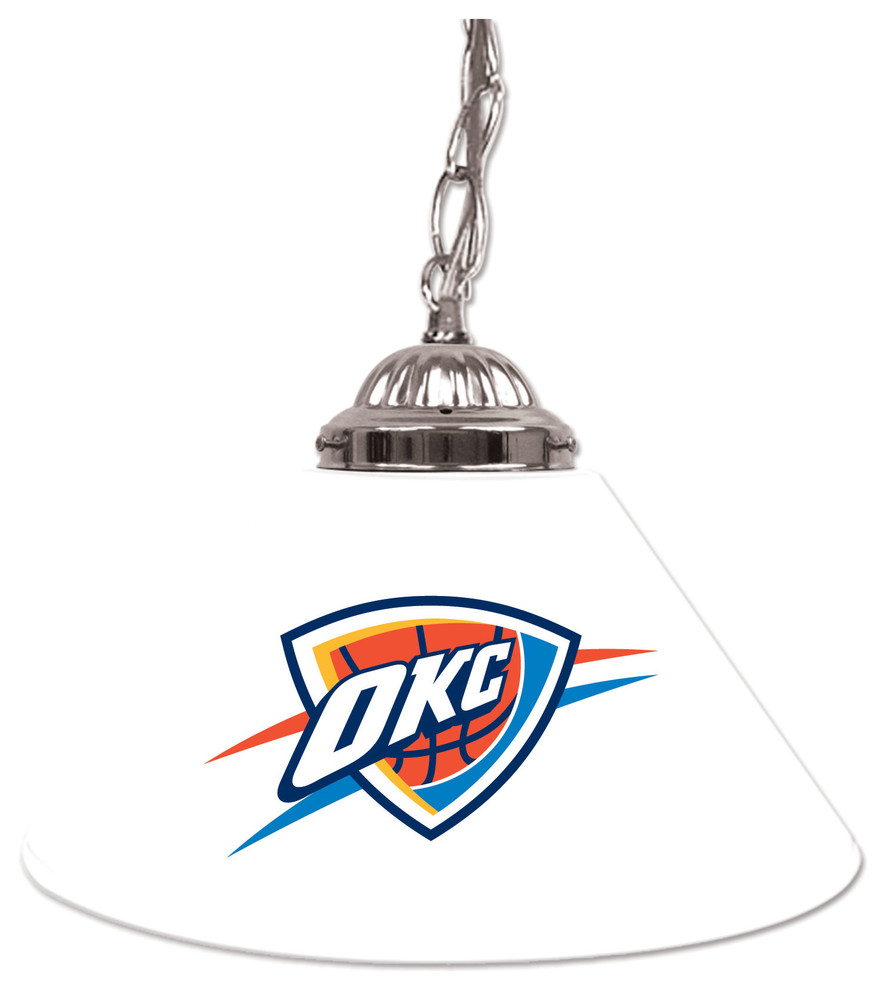 Oklahoma City Thunder NBA Single Shade Bar Lamp - 14 inch