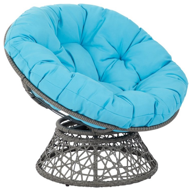 Wicker Chair KROFEM Oversized 360 Swivel Rattan Papasan Circle