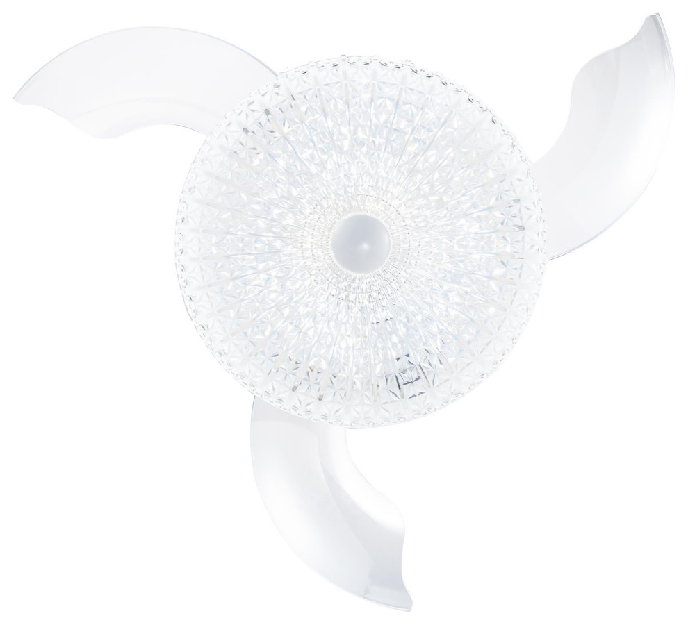 42" LED Retractable Ceiling Fan With Light Kit and Remote Control