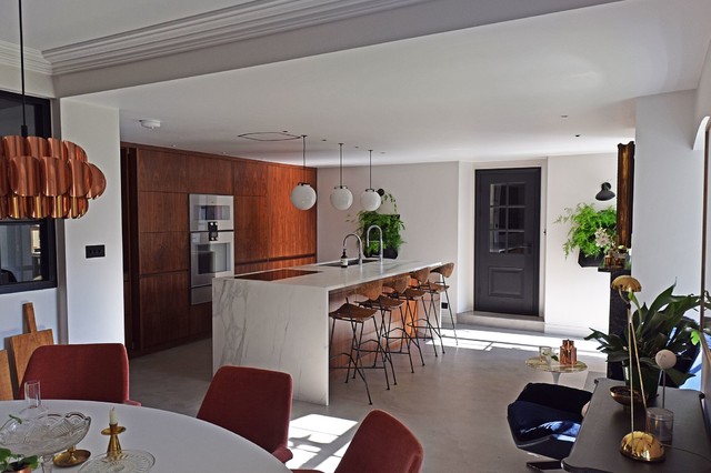 Open Plan Kitchen Diner retro-matplats