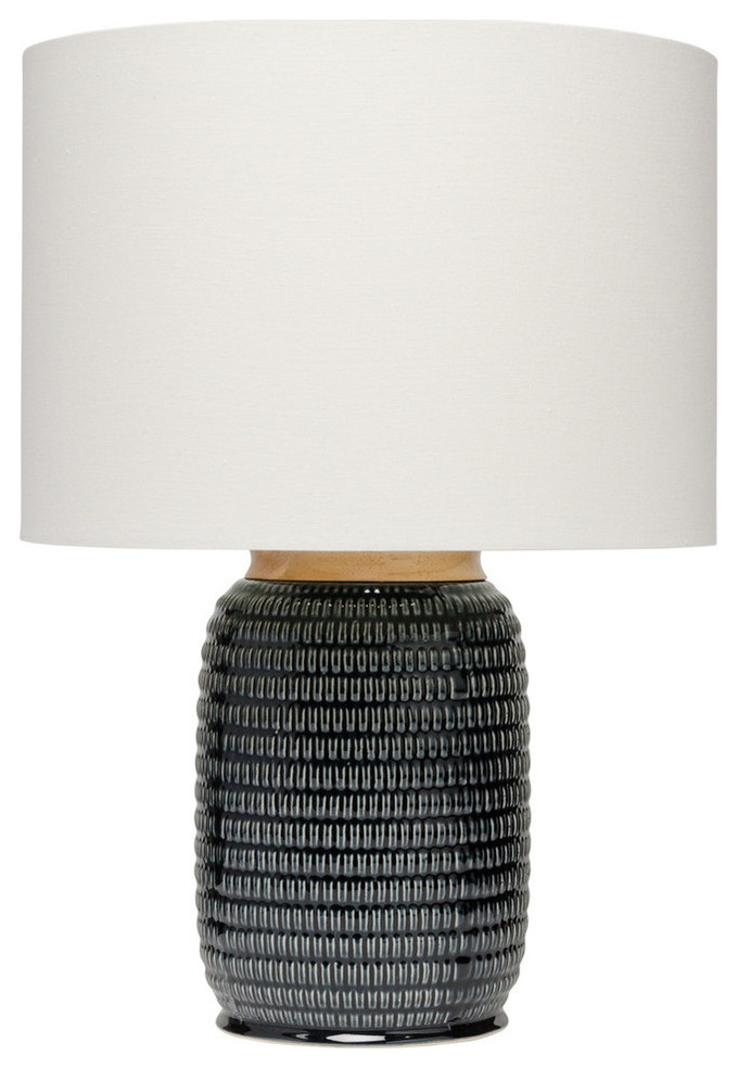 Graham Table Lamp, Dark Navy Ceramic