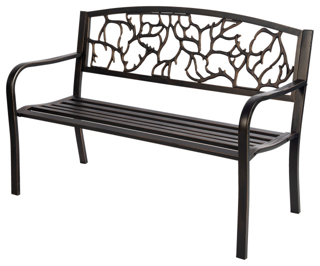 Metal Garden Bench Tree Bench Pattern Outdoor Benches by Neutype