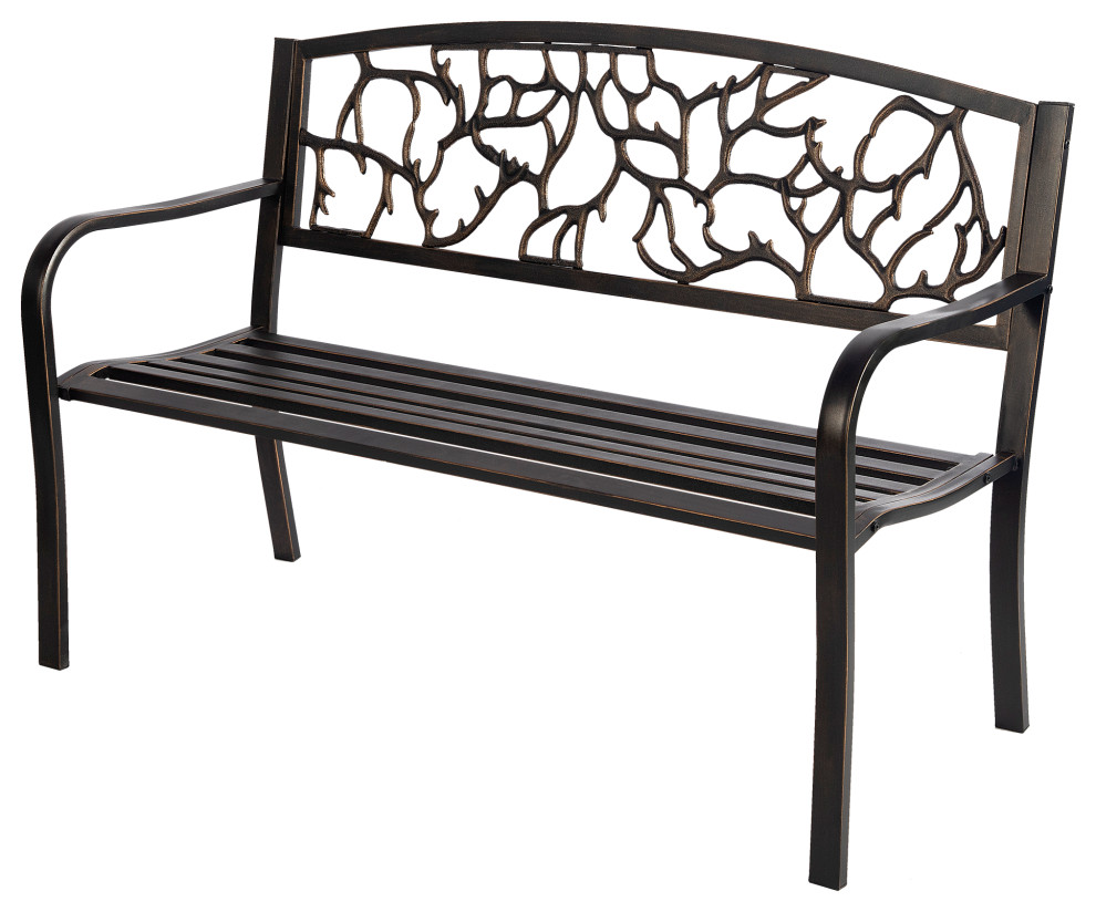 Metal Garden Bench Tree Bench Pattern Outdoor Benches by Neutype