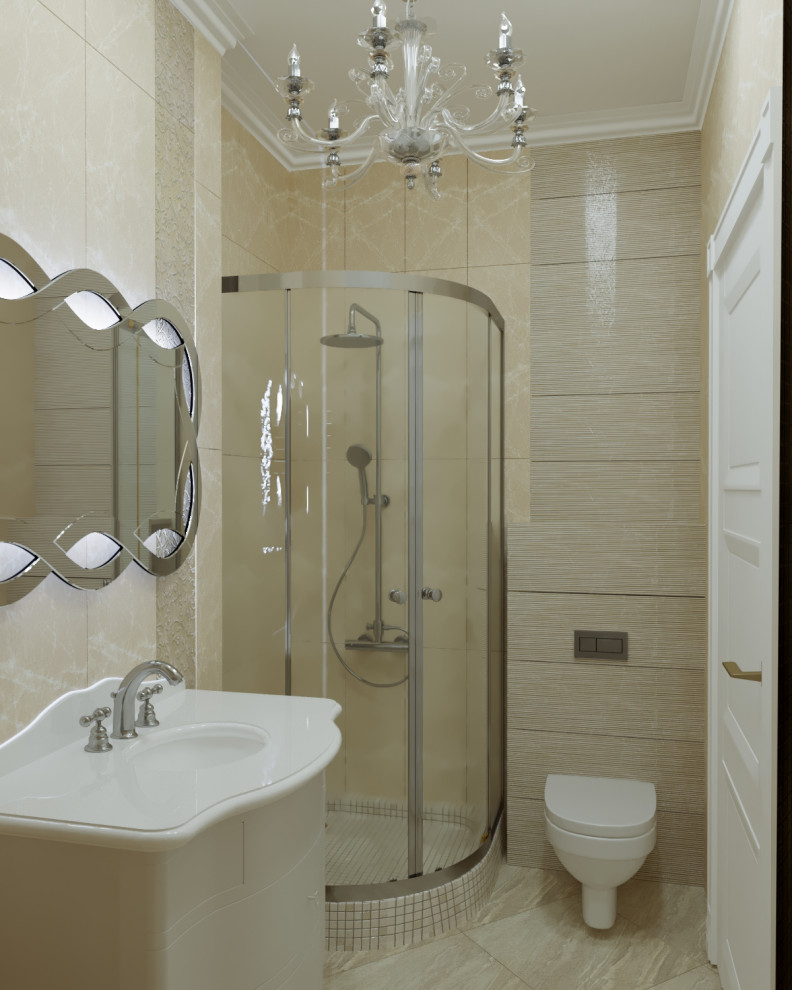 Белая неоклассика с оттенком морской волны