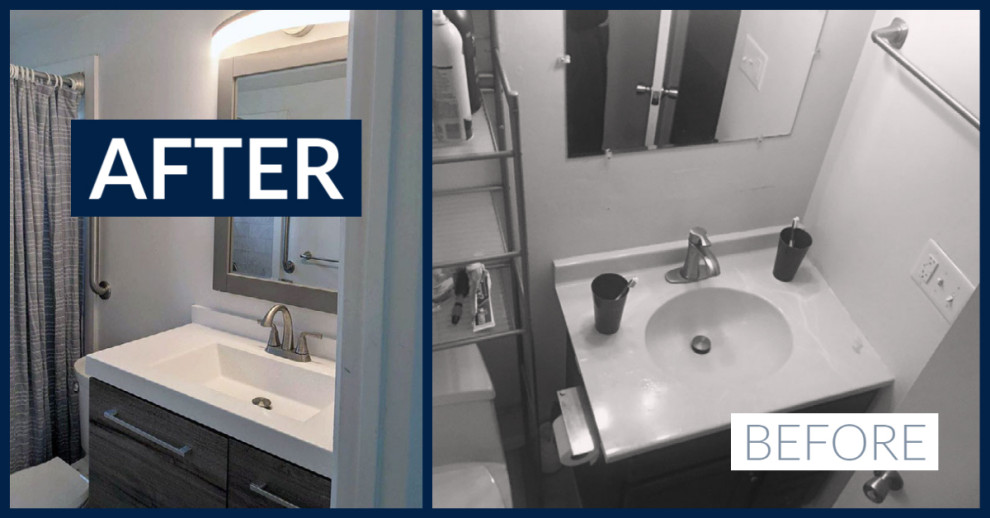 Bathroom - modern bathroom idea in Chicago