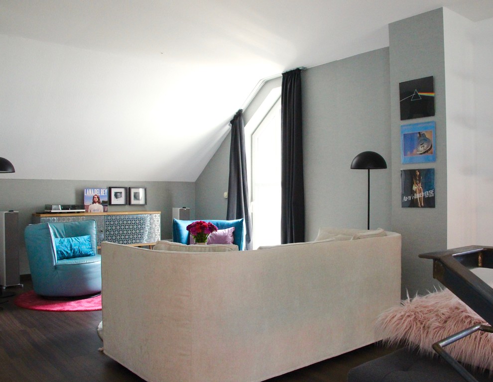 Eklektisches Wohnzimmer in Frankfurt am Main