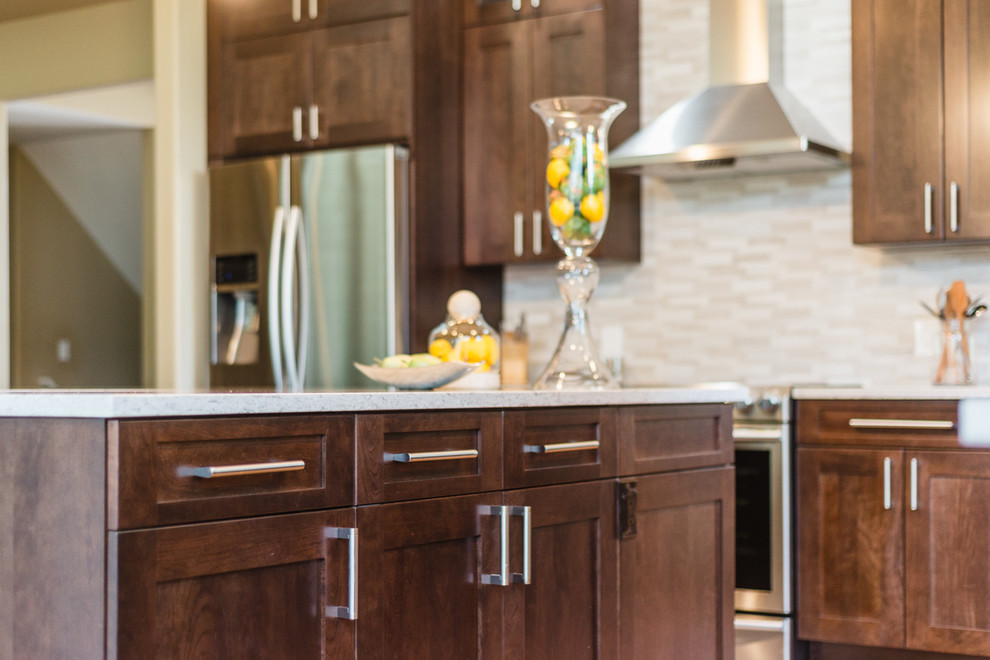 Inspiration for a transitional kitchen remodel in Denver