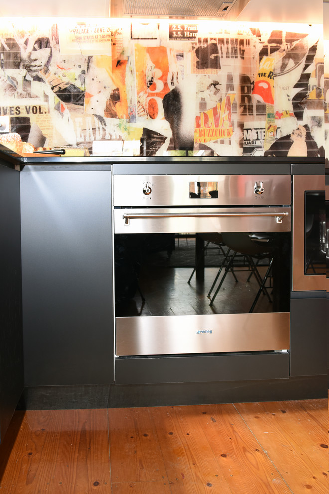Eclectic kitchen in Melbourne.