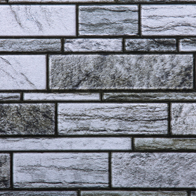 11 8x11 8 3d Bricks L And Stick Wall Tile Gray Set Of 6