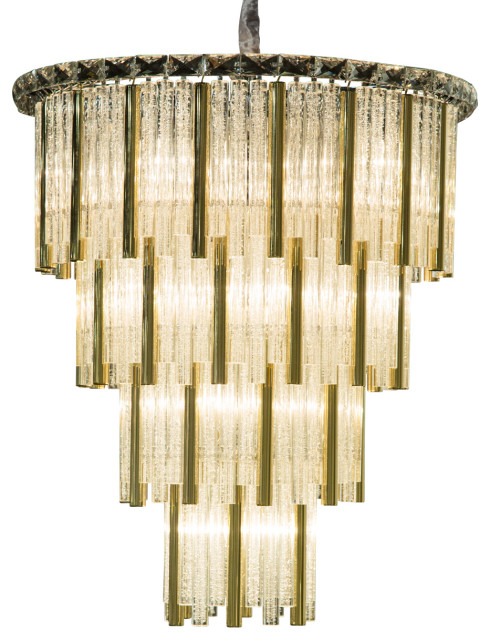 Chimes 18-Light Crystal Chandelier - Gold