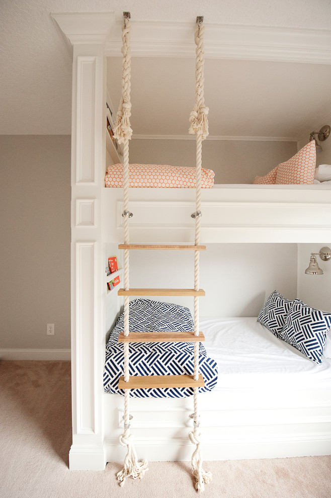 Boy/Girl Built In Bunk Room - Mikael Monson Photography