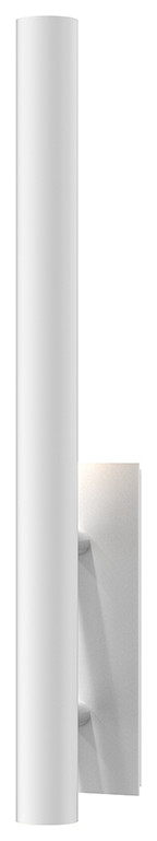 Flue 30" LED Sconce, Textured White