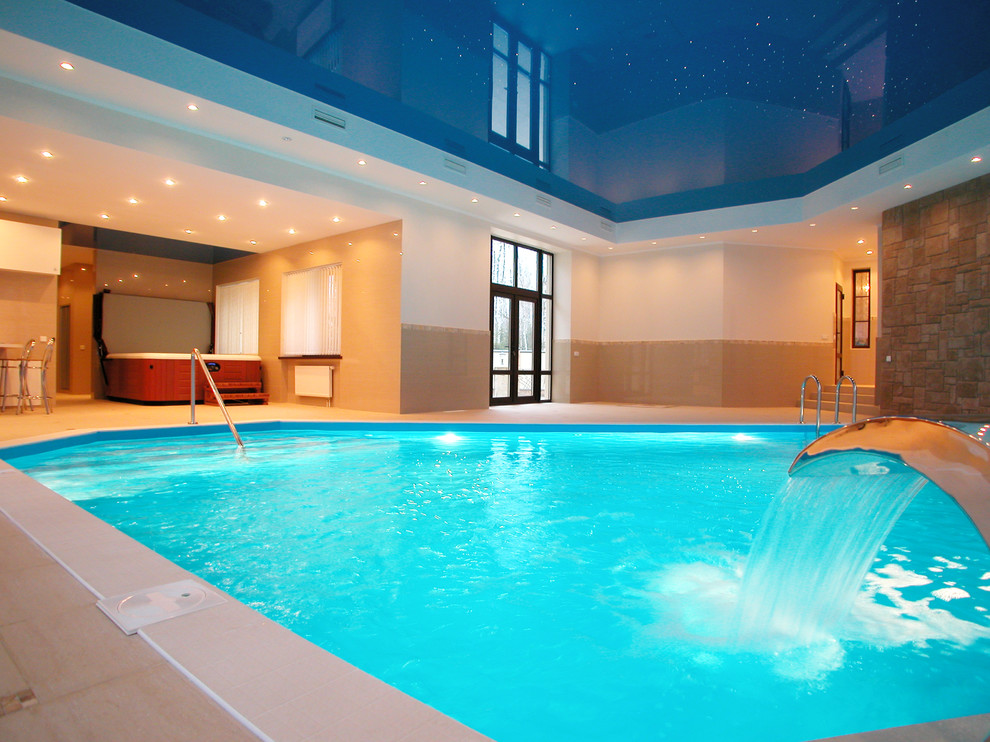 Дизайн интерьера частного бассейна