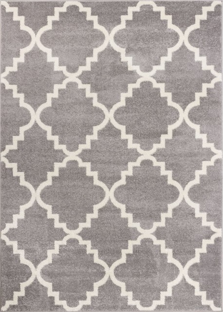 Lattice Design Rugs Well Woven Sydney Lulu's Lattice Area Rug, Gray, 7'10'' x 10'6 ...