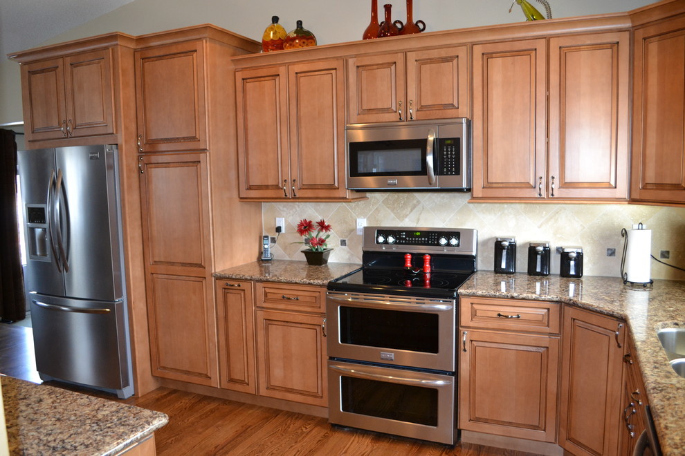 Inspiration for a transitional kitchen remodel in Denver
