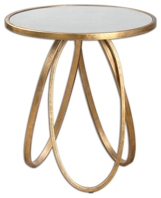 Uttermost Montrez Gold Accent Table