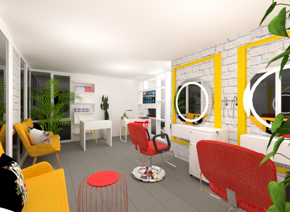 Дизайн парикмахерской 30 кв м