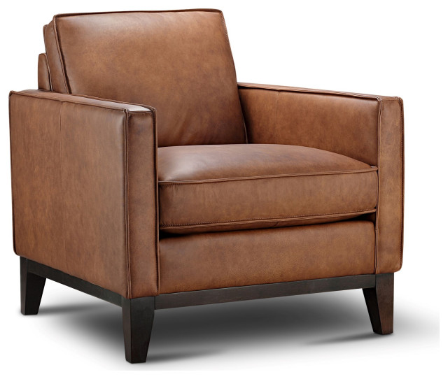 Pimlico 100 Top Grain Leather Armchair, Top Grain Leather Chair