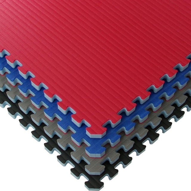 24"x24" MMA BJJ Foam Interlocking Mats, Set of 10 Contemporary