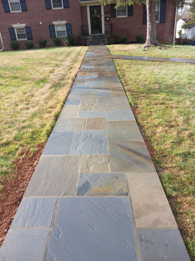 Flagstone Landing ,Steps , New and existing  Walkway