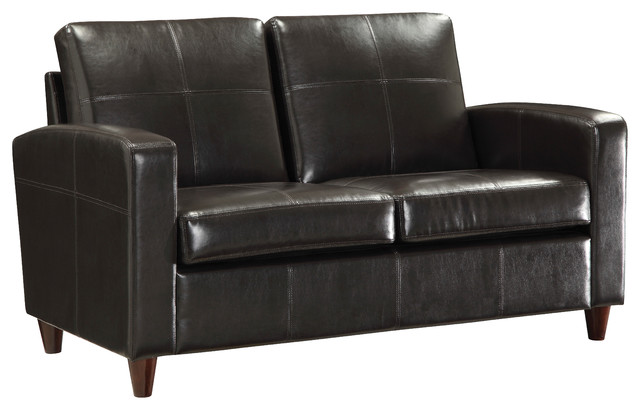 OSP Furniture Lounge Seating SL2812-EC1 Espresso Eco Leather Loveseat