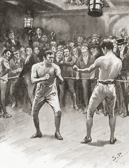 Bare-Knuckle Boxing In The 19Th Century. Aka Bare-Knuckle, Prizefighting, Or