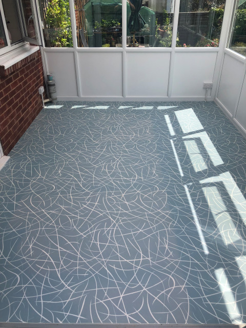 Vinyl Flooring amerikansk-craftsman-uterum