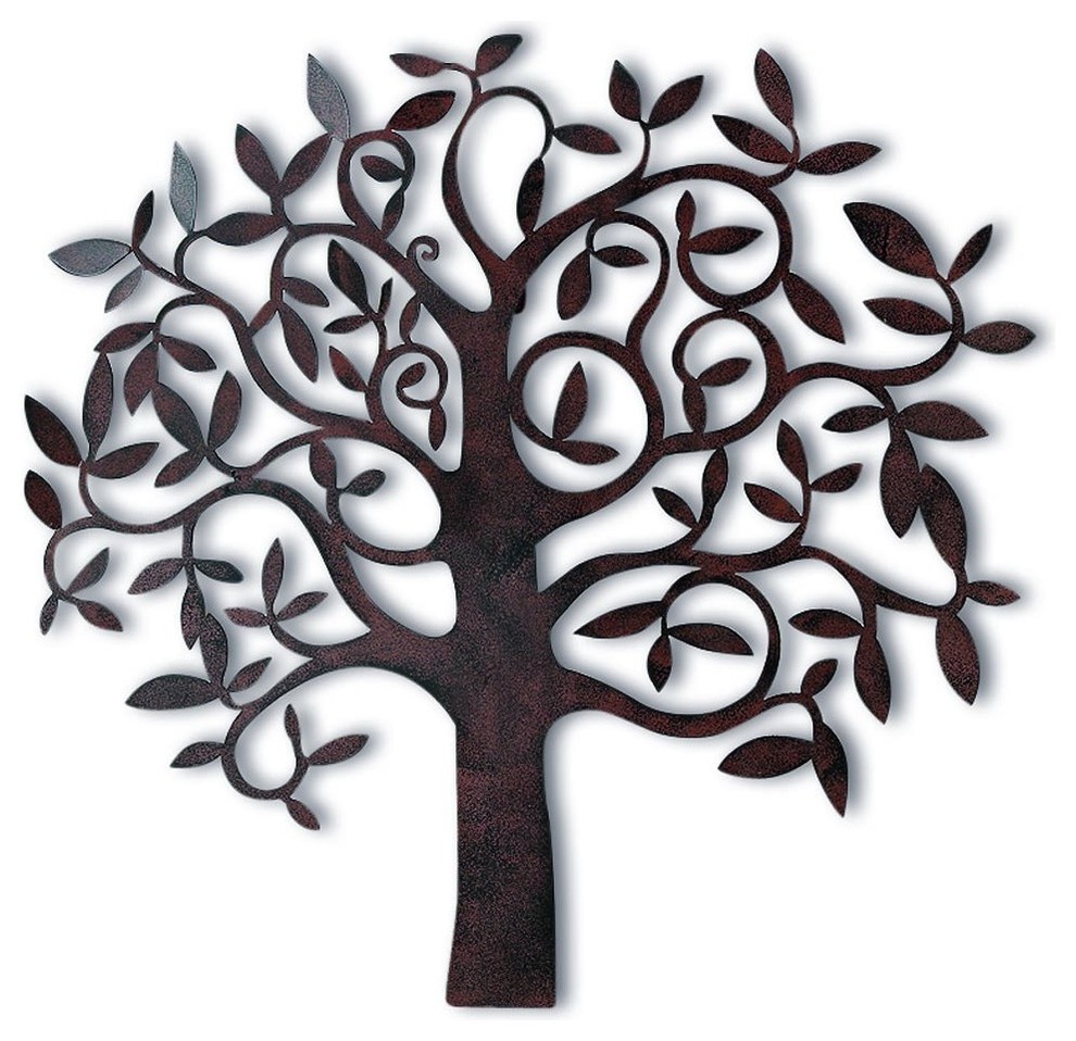 Tree Of Life, Wall Art, Artisan Crafted, Rustic Patina, Iron, 28 x 26 3