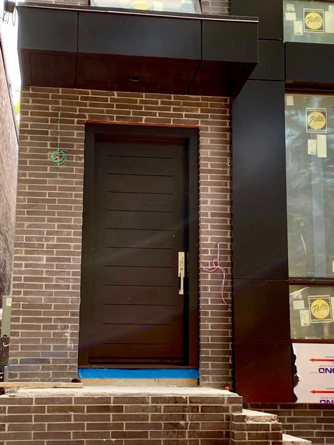 Single Front Entry Doors minimalistisch-eingang