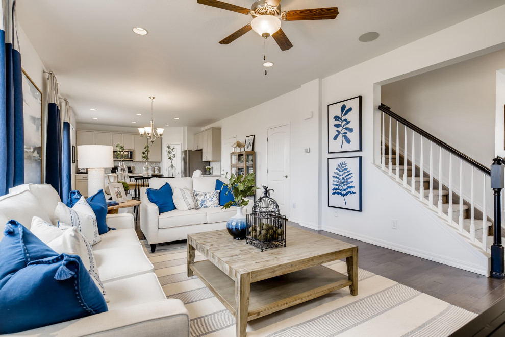 Inspiration for a cottage family room remodel in Denver