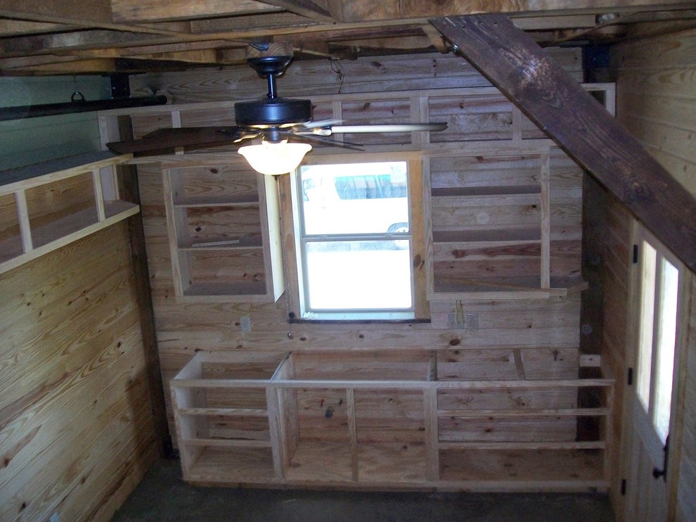Inspiration for a rustic home design remodel in Austin