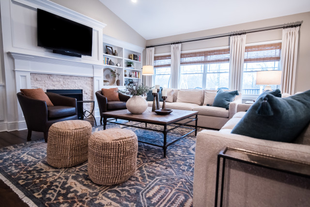 Modern Rustic & Neutral New Build montagne-salon