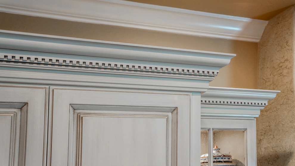 Inspiration for a mediterranean home design remodel in Phoenix
