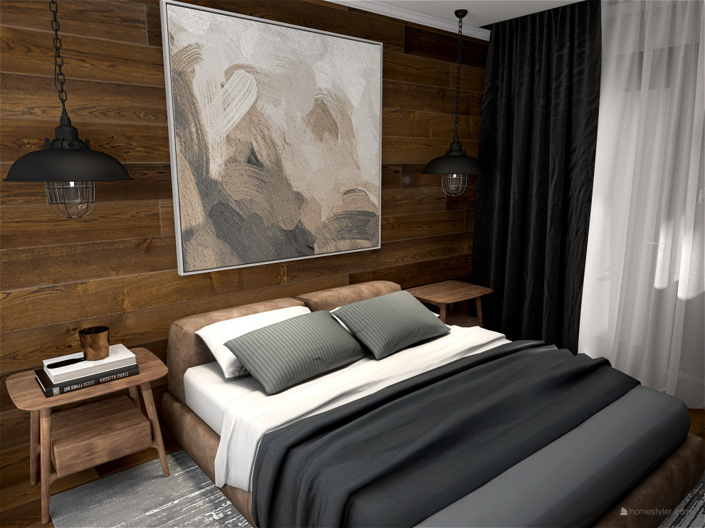 Трехкомнатная квартира в современном стиле с элементами лофт