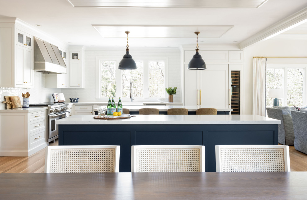 Transitional kitchen photo in Boston