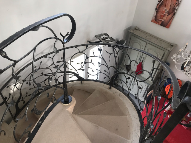 Rampe d'escalier en fer forgé sur mesure - Nyklassisk - Trappe - Paris