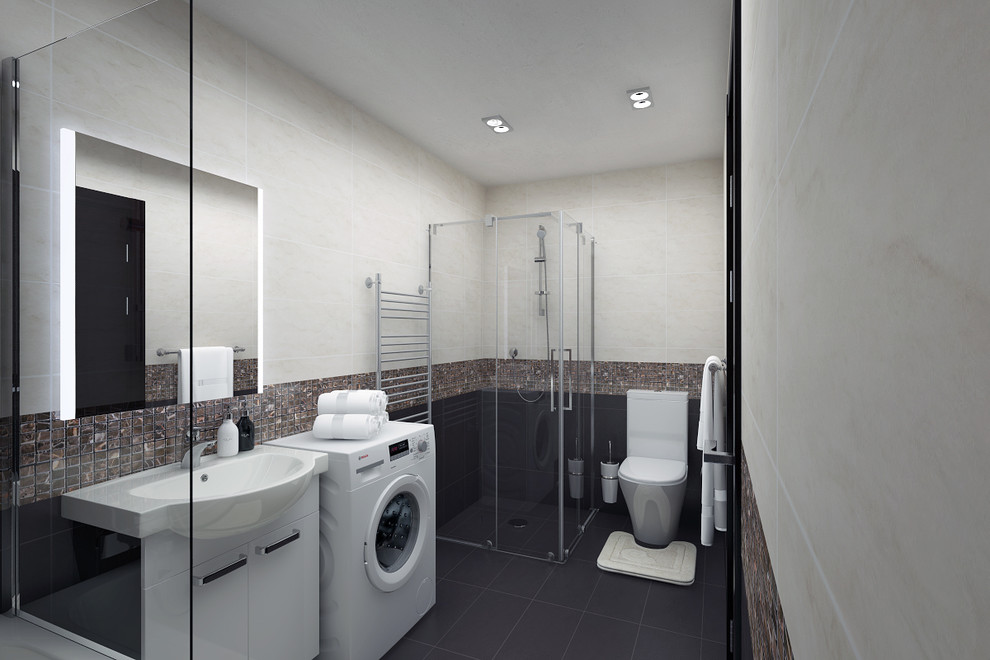 Дизайн интерьера совмещённого санузла