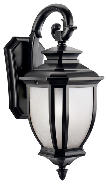 Kichler Salisbury One Light Outdoor Wall Mount 9040BK - Traditional