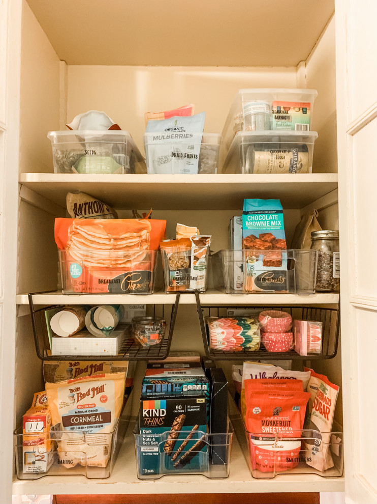 Organized Kitchen Cabinet Pantry