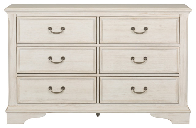 Liberty Bayside Youth 6 Drawer Dresser Antique White Farmhouse