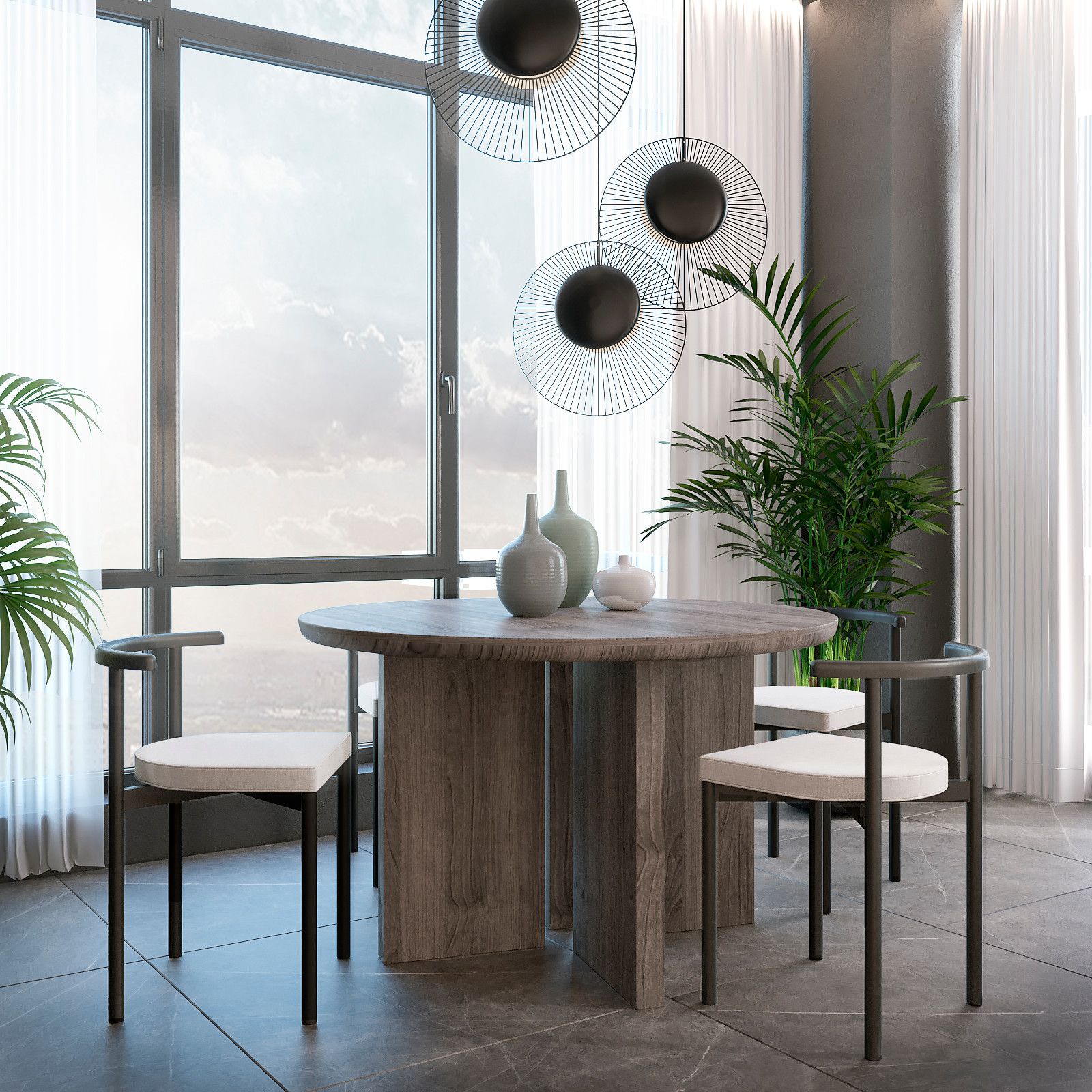 Свнетлый минималистичный интерьер