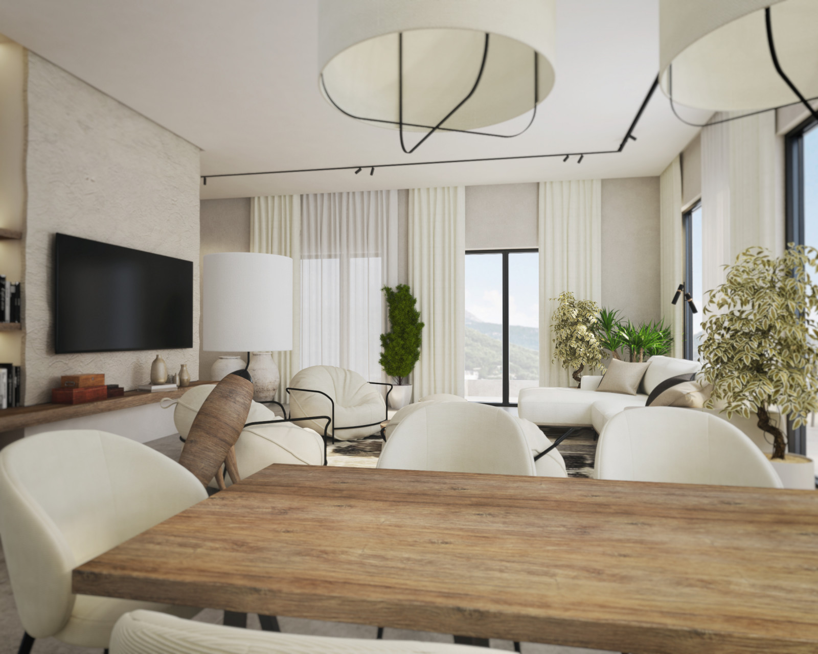 Дизайн интерьера дома у моря.