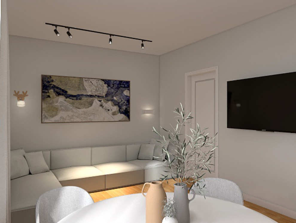 Двухкомнатная квартира в скандинавском стиле