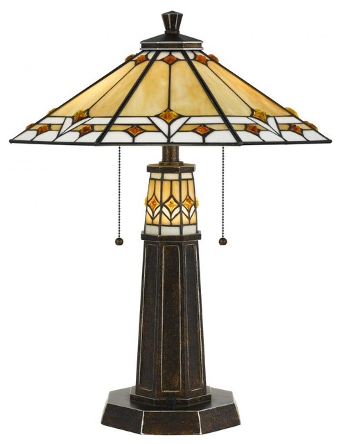 Cal Lighting Bo 2670tb 60wx2 Table Lamp
