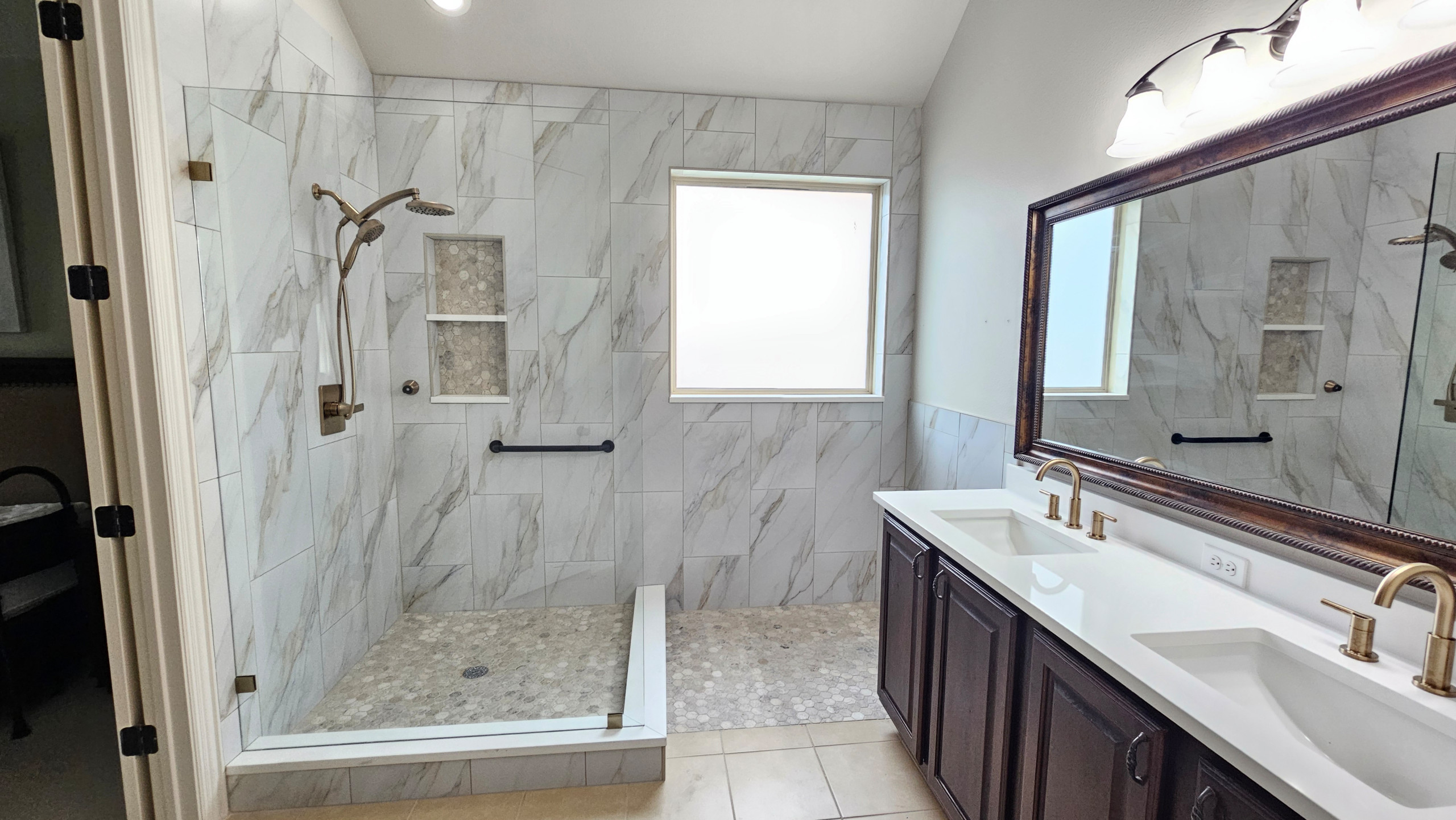 McKinney TX - Mary Full master Bathroom Remodeling