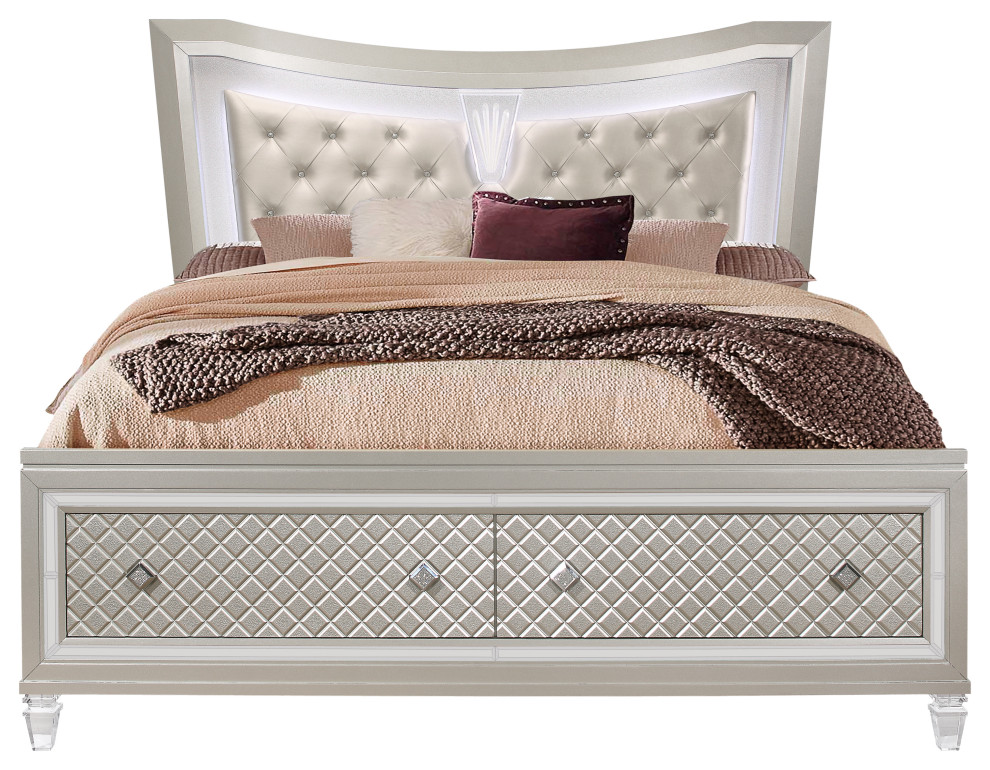 Paris King Bed Champagne