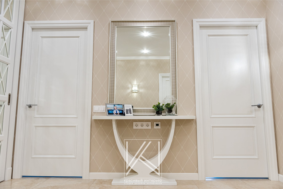 Реализованный интерьер четырехкомнатной квартиры