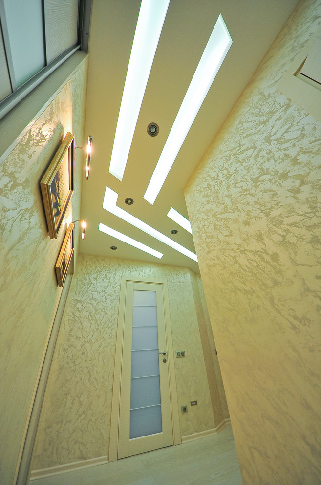 Скай Форт. Необычный интерьер квартиры площадью около 100 м2