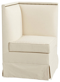 Hampton Upholstered Corner Bench - Traditional - Upholstered Benches - by Ballard Designs